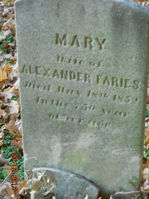 Mary <i>Forbes</i> Faries