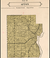 Afton Plat Map 1938