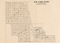 Oak Park Baytown Township Plat Map 1938