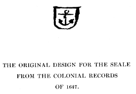 Original Design From Colonial Records 1647