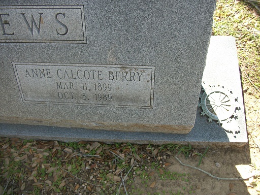 Anne Calcote <i>Berry</i> Matthews