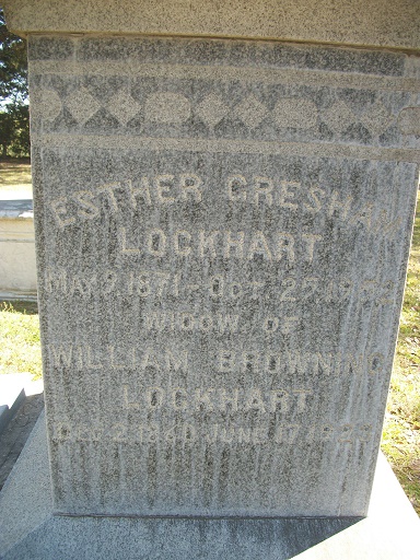 Esther J Essie <i>Gresham</i> Lockhart