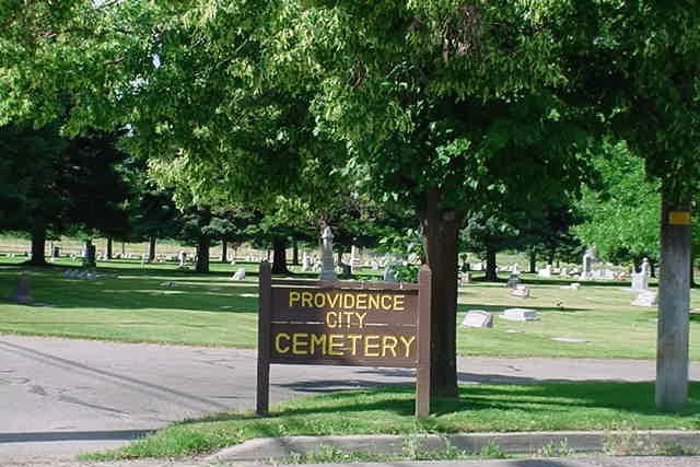 Providence Cemetery main entrance